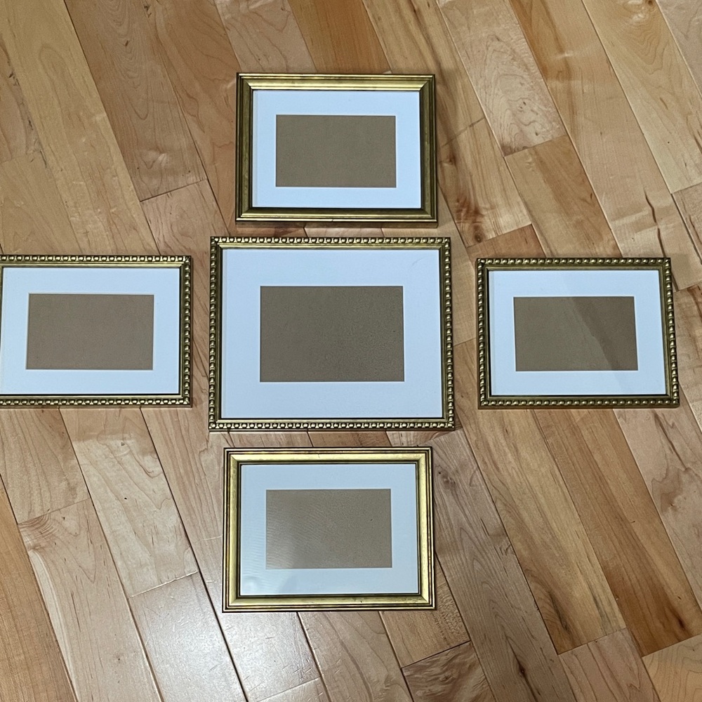 Belle Maison Gold Picture Frame Set of 5 – Classic Home Accents